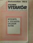 Politikai Vitakör 1982/3