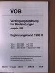 Verdingungsordnung für Bauleistungen - Ergänzungsband 1990 II.