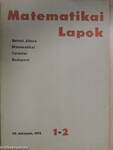 Matematikai Lapok 1973/1-4.