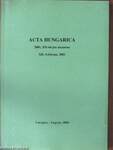 Acta Hungarica 2001