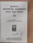Brown's Nautical Almanac daily tide tables for 1972