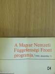 A Magyar Nemzeti Függetlenségi Front programja (minikönyv) (számozott)