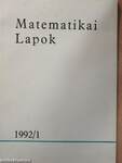 Matematikai Lapok 1992. január-december