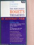 The new pocket Roget's Thesaurus in dictionary form