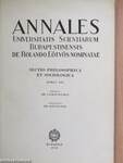 Annales Universitatis Scientiarum Budapestinensis de Rolando Eötvös Nominatae XII.