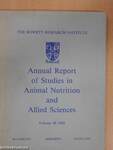 Annual Report of Studies in Animal Nutrition and Allied Sciences 38/1982.
