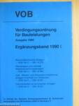 Verdingungsordnung für Bauleistungen - Ergänzungsband 1990 I.