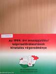 Az 1994. évi országgyűlési képviselőválasztások hivatalos végeredménye