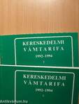 Kereskedelmi vámtarifa 1992-1994 1-2.