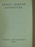 Német-magyar miniszótár (minikönyv)