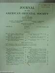 Journal of the American Oriental Society January-March 1964 (Bobula Ida könyvtárából)