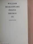 William Shakespeare összes drámái III. (töredék)
