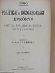 Politikai és közgazdasági évkönyv 1900