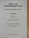 Violin- und Violapädagogik heute