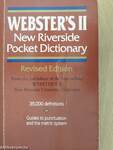 Webster's II. New Riverside Pocket Dictionary