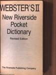 Webster's II. New Riverside Pocket Dictionary