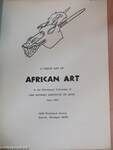 A Check List of African Art in the Permanent Collection of The Detroit Institute of Arts, June 1971