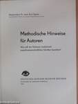 Methodische Hinweise für Autoren