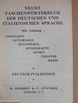 Neues Taschenwörterbuch der Deutschen und Italienischen sprache/Nuovo dizionario tascabile Italiano e Tedesco