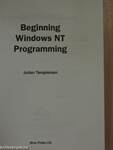 Beginning Windows NT Programming