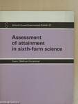 Assessment of attainment in sixth-form science