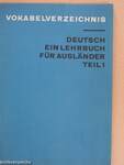 Vokabelverzeichnis Deutsch Ein Lehrbuch Für Ausländer Teil 1