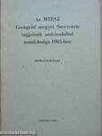 Az MTESZ Csongrád megyei Szervezete tagjainak szakirodalmi munkássága 1965-ben