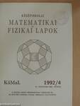 Középiskolai matematikai és fizikai lapok 1992. április