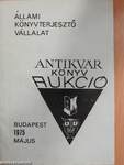 Antikvár könyv aukció - Budapest, 1975. május