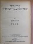 Magyar Statisztikai Szemle 1926. január-december