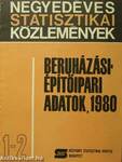 Beruházási-építőipari adatok, 1980