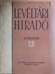 Levéltári Híradó 1959. január-június