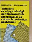 Vállalati és népgazdasági pénzfolyamatok információs és számítástechnikai problémái