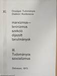 Marxizmus-Leninizmus szekció - díjazott tanulmányok III.