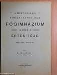 A Mezőkövesdi Királyi Katholikus Főgimnázium második értesítője