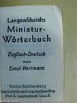 Langenscheidts Miniatur-Wörterbuch Englisch-Deutsch (minikönyv)