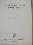 Deutsch-Ungarisches Wörterbuch