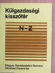 Külgazdasági kisszótár II. (töredék)