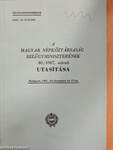 A magyar népköztársaság belügyminiszterének 40/1987. számú utasítása