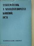 Tanulmányok a neveléstudomány köréből 1978.