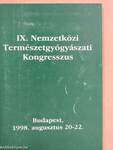 IX. Nemzetközi Természetgyógyászati Kongresszus