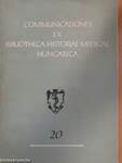 Communicationes Ex Bibliotheca Historiae Medicae Hungarica 20.