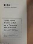 Evolutia criticii de la Renastere pină in prezent