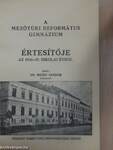 A Mezőtúri Református Gimnázium Értesítője az 1936-37. iskolai évről