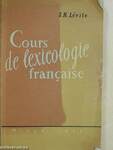 Cours de lexicologie francaise