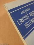 Archives de l'Institut Pasteur Hellénique 1-2/1964