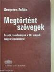 Megtörtént szövegek (dedikált példány)