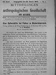 Mittheilungen der anthropologischen Gesellschaft in Wien Jänner-December 1873.
