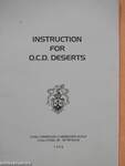 Instruction for O.C.D. Deserts