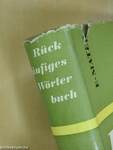 Rückläufiges Wörterbuch der deutschen Gegenwartssprache